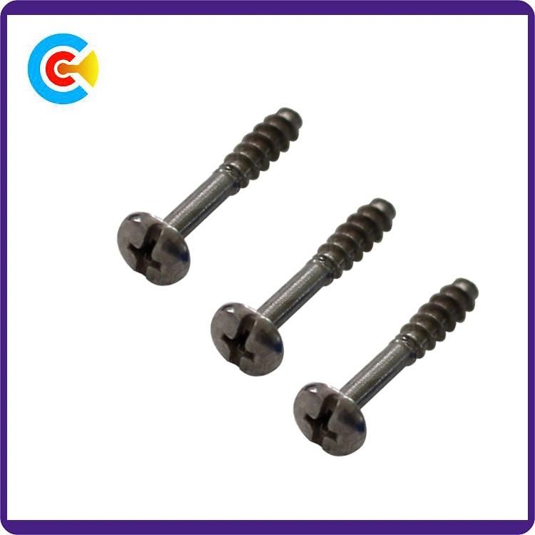 GB/DIN/JIS/Ans Carbon-Steel/Stainless-Steel Phillips/Slot Inch Flat-Tail Self-Tapping Cabinets British Flange Screws