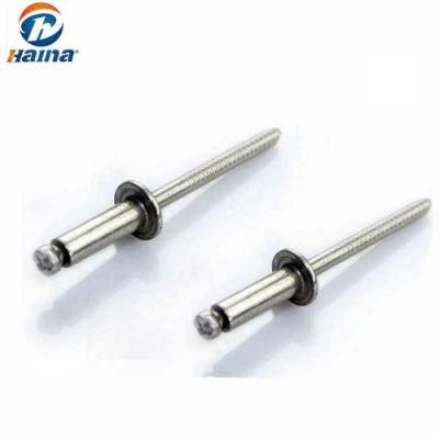 DIN7337 Aluminum Open End Blind Rivets with Break Pull Mandrel