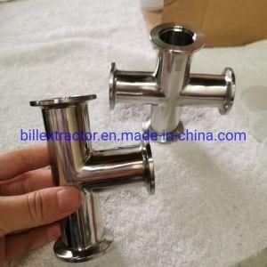 Stainless Steel 304 Vacuum Pipe Fittings Tee