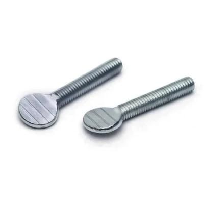 Carbon Steel and Stainless Steel Galvanized Thumb Screw Bat Screw Wave Plate Screw Hand Screw Pat Flat Screw