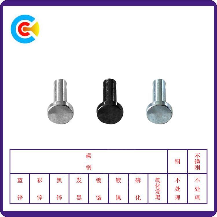 DIN/ANSI/BS/JIS Carbon-Steel/Stainless-Steel 4.8/8.8/10.9 Axis Pin for Bridge Railway/Machinery/Industry /Fasteners