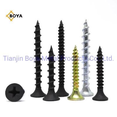 Carbon Steel Hardened Bugle Head Black Phosphating Drywall Screw/Phosphated Galvanized Perfect Quality and Bottom Price Black Drywall Screw