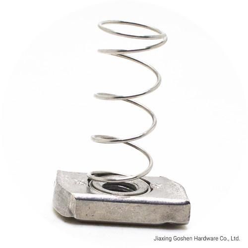 M6 Square Channel Spring Nut with Springs