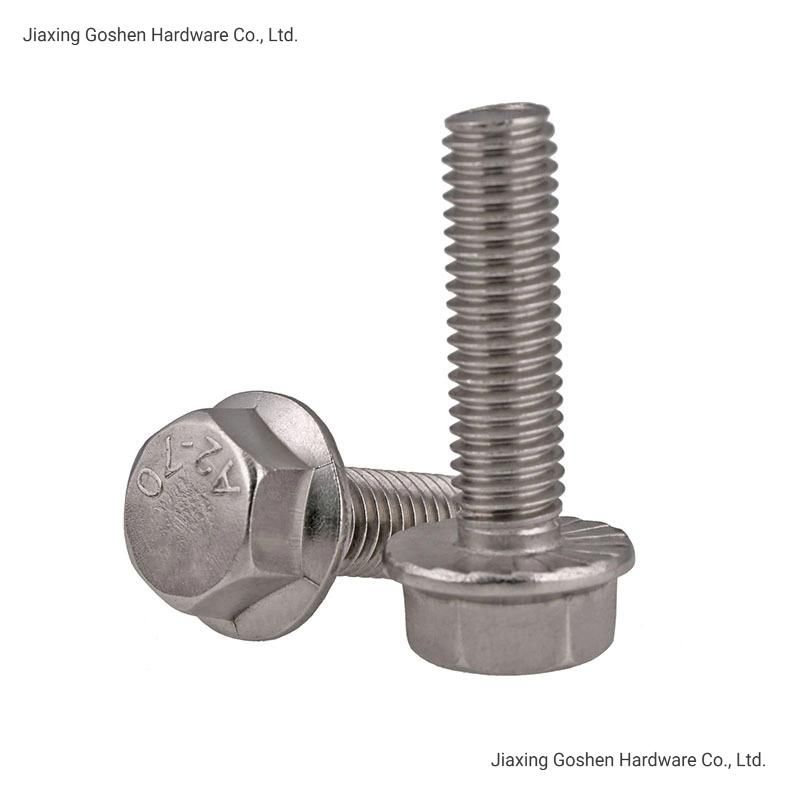 Stainless Steel Full Thread Hex Head Flange Machine Screw