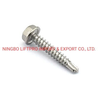 Galvanized Hex Head Self Drilling Roofing Screw Nail with Washer Steel Stainless Steel SS304 SS316