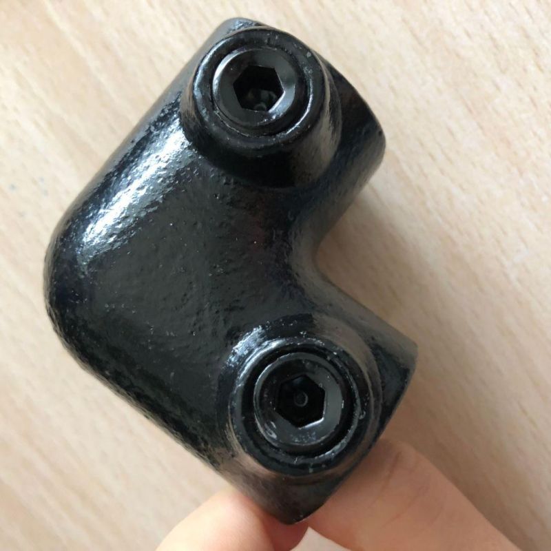 Malleable Iron 3 Way 90 Degree Elbow Key Clamp Pipe Fittings