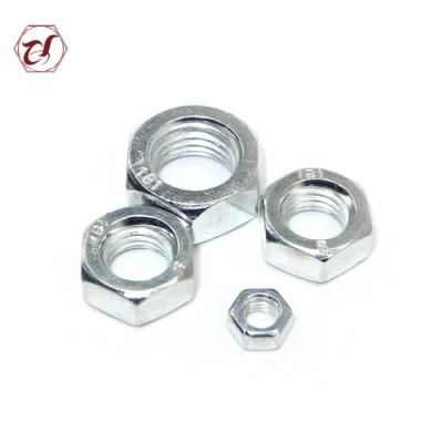 DIN934 Zinc Plated Nuts Gr4 Carbon Steel Hex Nuts The Withe and Blue Zinc Plated Hex Nut Black Hex Nut