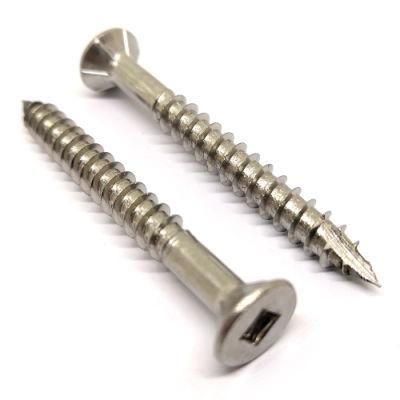 Square Hole Drive Flat Countersunk Head Self Tapping Screws. Stainless Steel 304 316