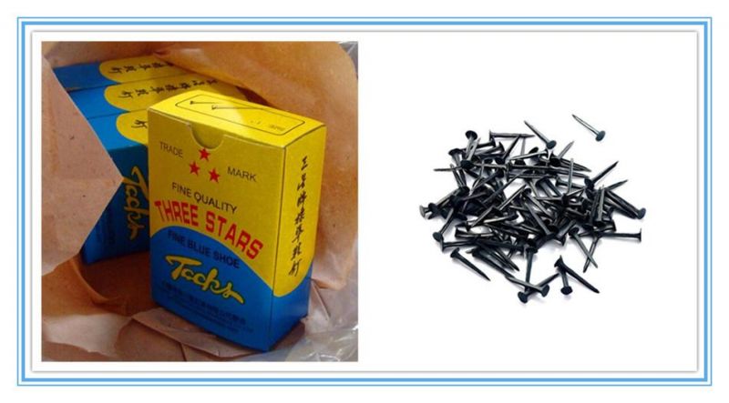 Factory 1/2" 3/4" 5/8"1" Blue Shoe Tack Nail Three Star 380g/Box 400g/Box 1lb/Box 56boxes/Carton with Cheaper Price