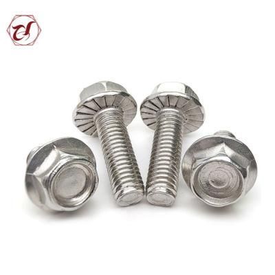 Skidproof 316 Stainless Steel Flange Bolt A2 Hex Head Bolt