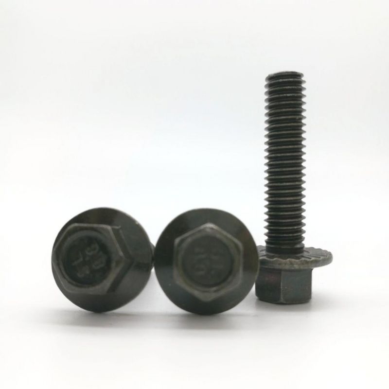 Flange Head Screw Black Oxide Hexagon Head with Flange