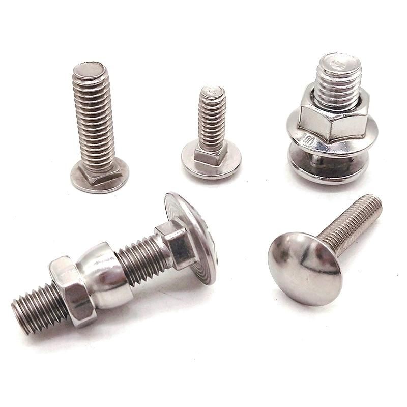 Stainless Steel 317 321 Square Short Neck Carriage Bolt