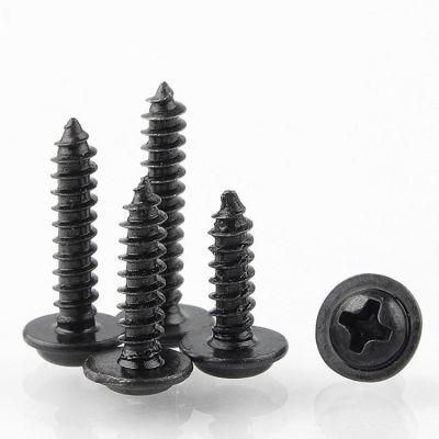 DIN ISO JIS GB ANSI Standard Black Stainless Flat Head Phillips Wood Screw, Stainless Steel Self-Tapping Screw