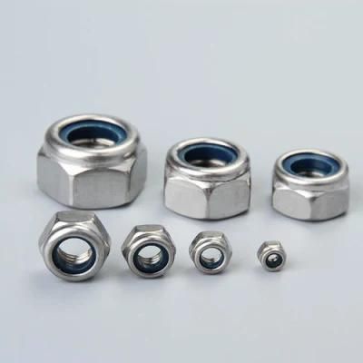 DIN985 Hexagon Nylon Insert Zinc Plated Nuts