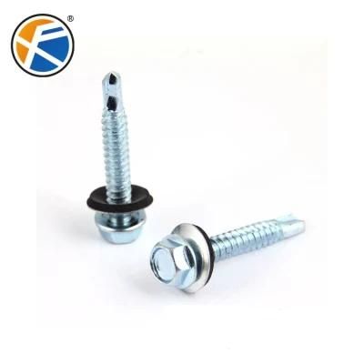 Hex Head Self Drilling Screw Roofing Screw Carbon Steel Hex Flange Head Screw