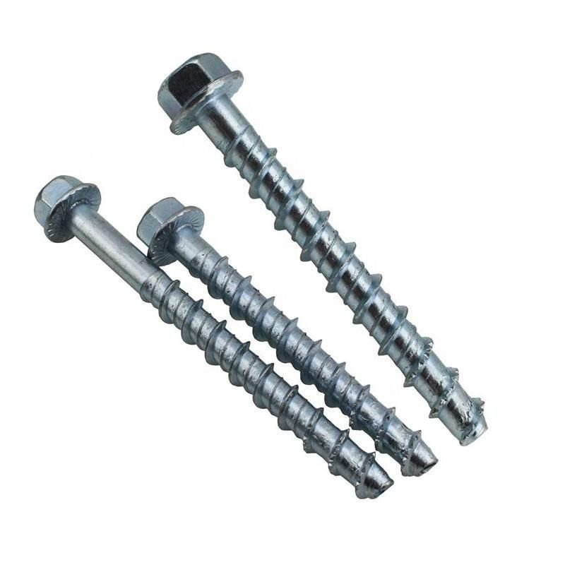 Carbon Steel Concrete Bolt Hex Flange Head Screw