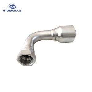 Female Jic Swivel Hose Fittings/Stainless Steel Hydraulic Hose Connectors/90 Elbow Fitting