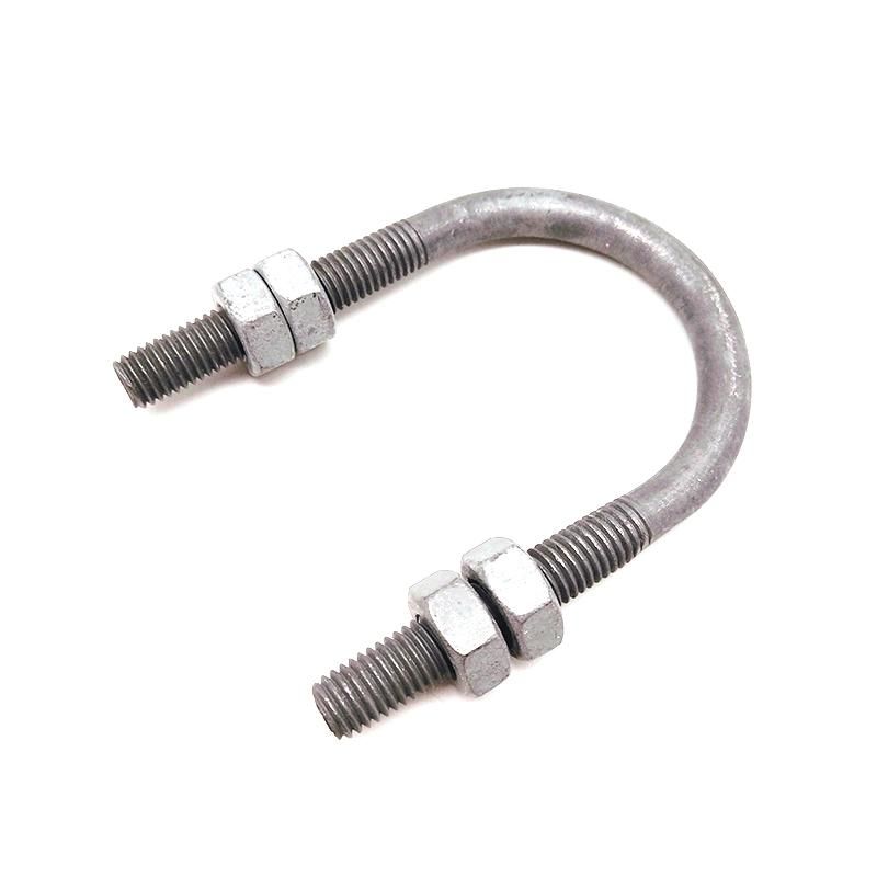 DIN3570 Stainless Steel U Bolt / Zinc Plated Carbon Steel U-Bolts