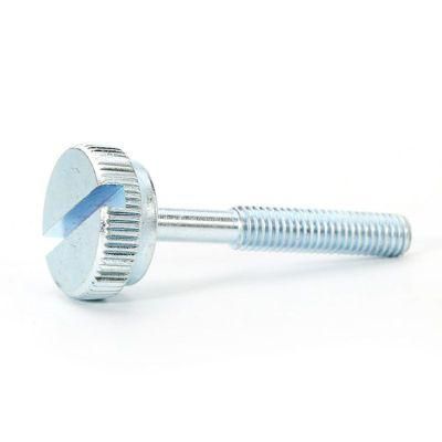 Zinc Plated Thumb Knurled Slotted Head Shoulder Screws