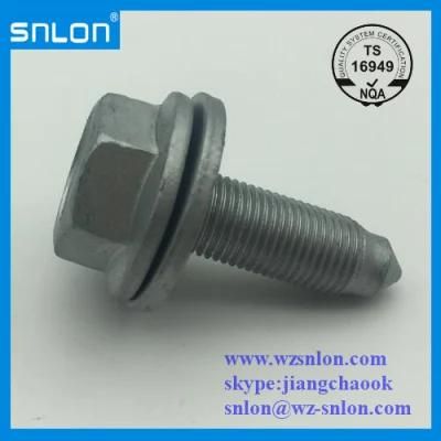 Hot Dipped Galvanized Hex Flang Bolts with Washer and Dog Point