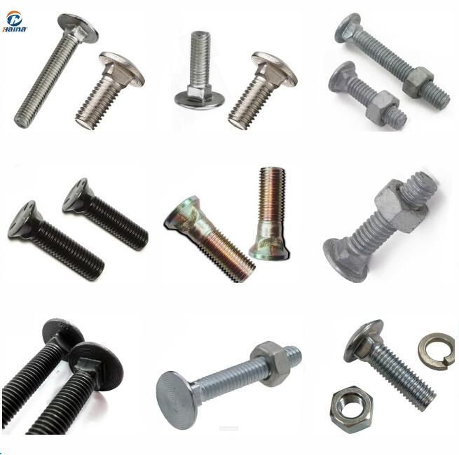 HDG/Galvanized Steel Gr 8 5 2 Short Neck Carriage Bolts