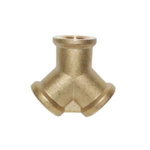 90 Degree Elbow L Male Thread Dual Through Connection Pneumatic Hose Push-in Brass Fittings