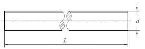 Alloy Steel Single End Threaded Stud Zinc Plated High Quality DIN975