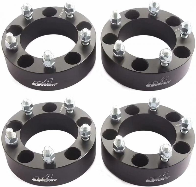 5X5.5 Wheel Spacers with 2" 5 Lug 108mm Hub Bore 1/2-20 Studs