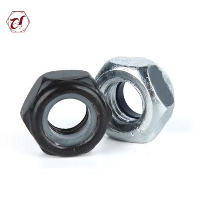 Common Bolt Carbon Steel DIN985 Hex Nylon Lock Nuts