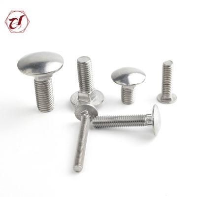 SS316 Carriage Bolt DIN603 Mushroom Head Square Neck Bolts