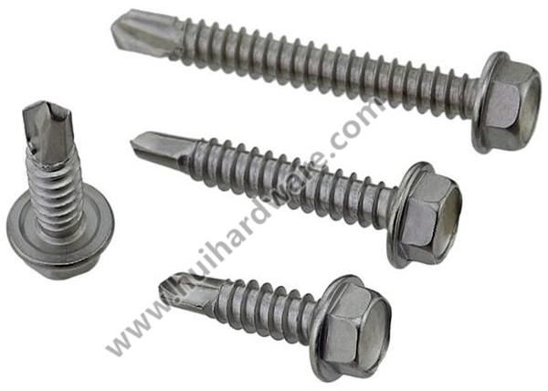 Self-Drilling Sheet Metal Screw Zinc-Plated Hex-Washer-Head