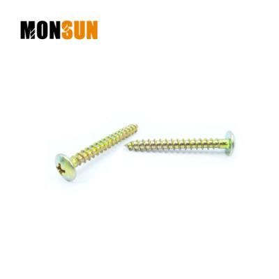 DIN7505 Metric Coarse Thread Mushroom Truss Head Zinc Plated Carbon Steel Chipoard Screw/Skirting Boards Strike Plate Screws