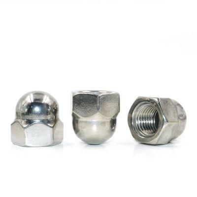 Hot Sale 4.8/ 8.8/ 10.9/ 12.9 Grade Cap Nut M8 Stainless Steel Hex Galvanized Cross Recessed Cap Nut