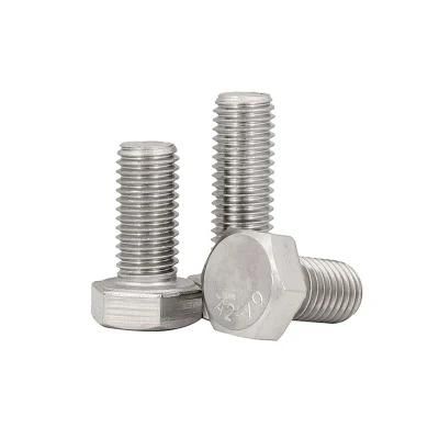 M12 M14 M16 A2-70 Stainless Steel Hexagon Head Hex Bolts with Full Thread