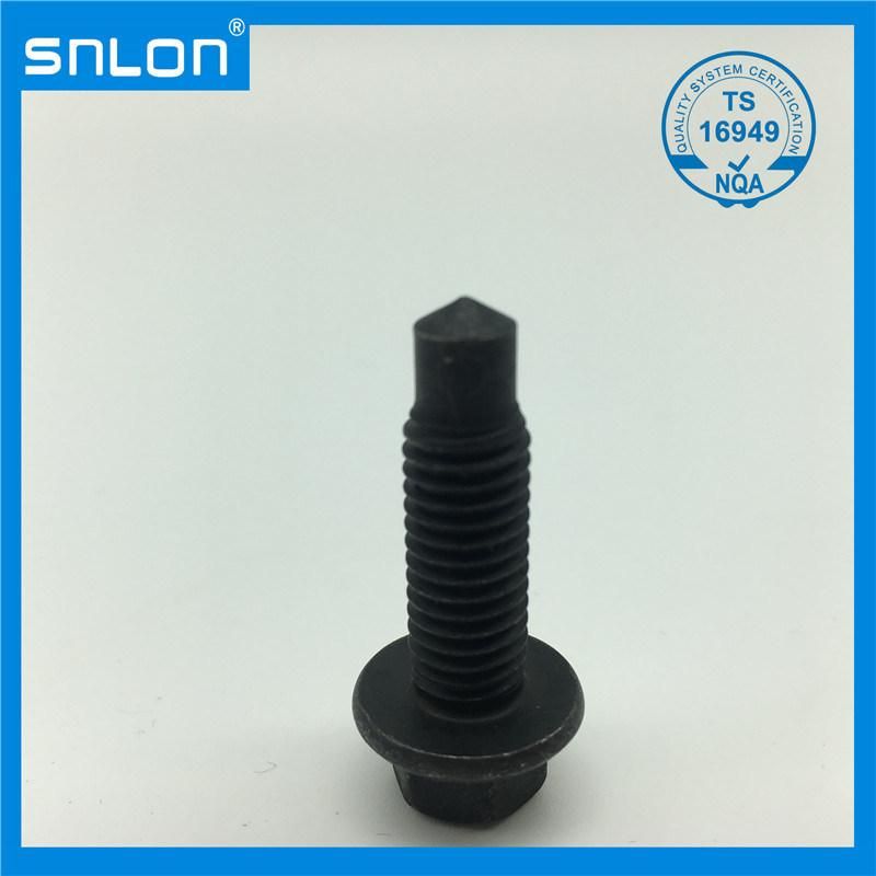 Class 8.8 Flange Screw Black Oxide with Dog Point for Auto Parts