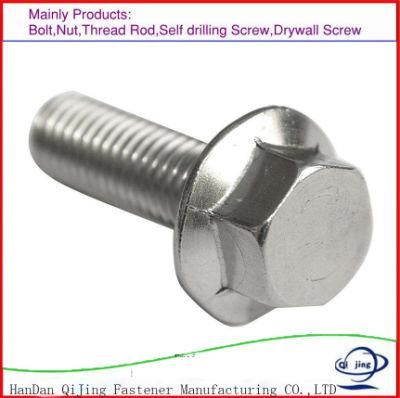 Carbon Steel Hex Flange Bolts DIN6921