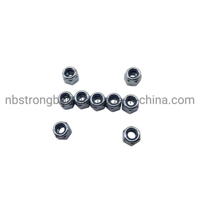 DIN982 Prevailing Torque Type Hexagon Nut with Nonmetallic Insert S|8 with Zinc Plated