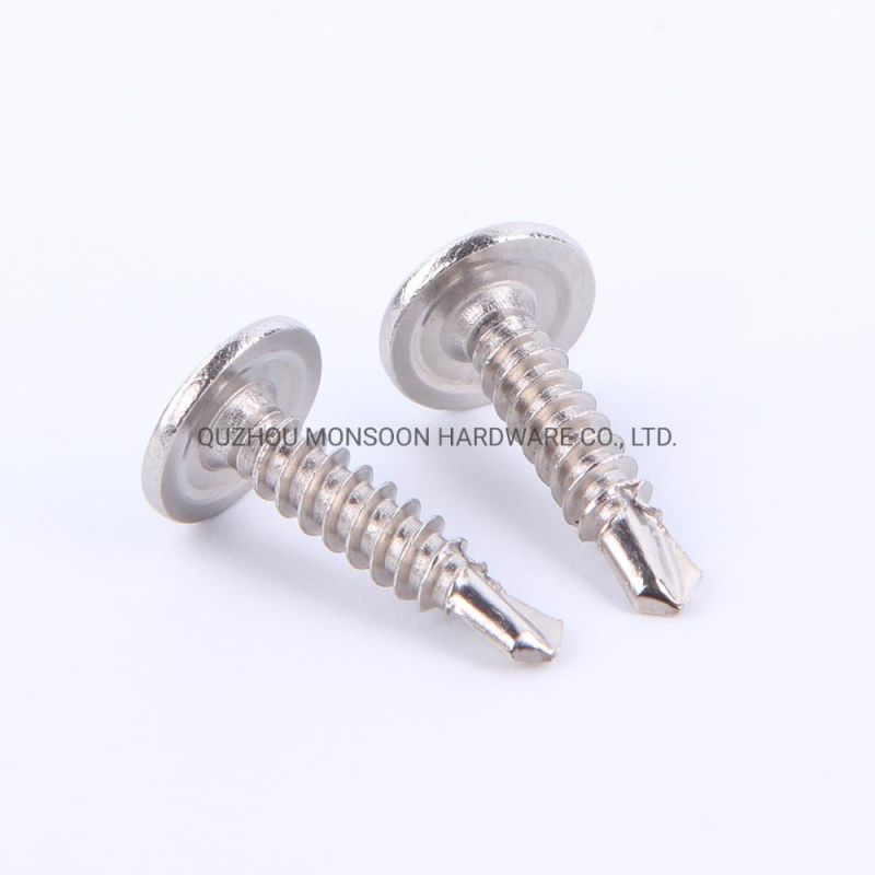 Stainless Steel Round Cap Cross Recessed Head Self Drilling Screws