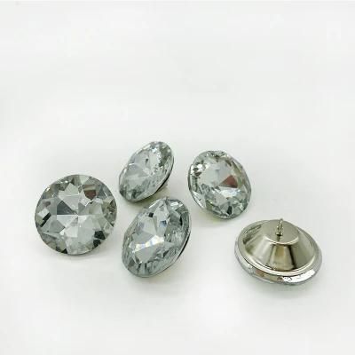 Wholesale Price Durable Sofa Upholstery Decorative Clear Color Crystal Sofa Button