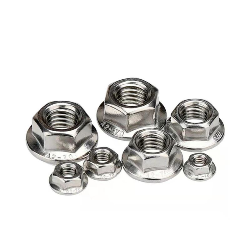Factory Price Stainless Steel 304 316 DIN6923 Hex Flange Nut