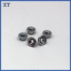 Carbon Steel Hexagonal Nuts with Serrated Flange Zinc Plated