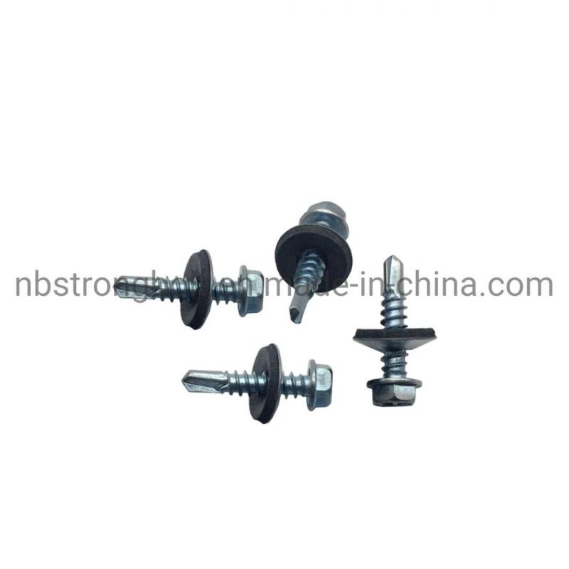Hex. Washer Head Self Drilling Screw with Bonded Washer