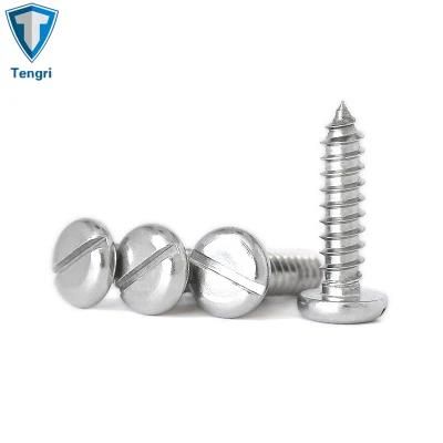 Stainless Steel 18-8 Pan Head Slotted Screw Self-Tapping Screw Type a Nail Screw GB5282