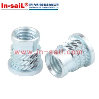 Press-in Threaded Insert with Helically Knurled Locking Profile Mubux-a 856