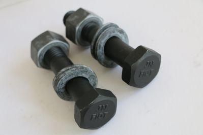 Black Grade8.8 M16 En 14399 Hr Heavy Hexagon Head Bolt/Heavy Hex Bolt Carbon Steel 10b33/40cr