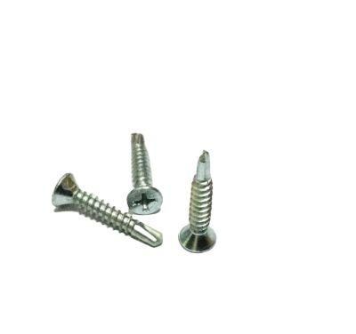 Square Drive Robertson Wood Screws Flat Head Steel Fastener Galvanized Twinfast Threads Screws 4.8 X 50