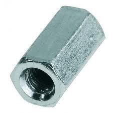 DIN6334 Carbon Steel White Zinc Plated Long Nuts Long Nuts