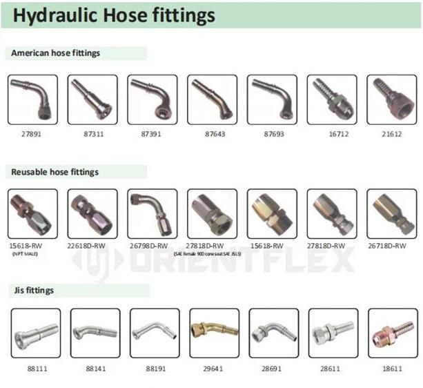 Hydraulic Steel Hose End Fittings Hose Coupling NPT Jic SAE BSPT