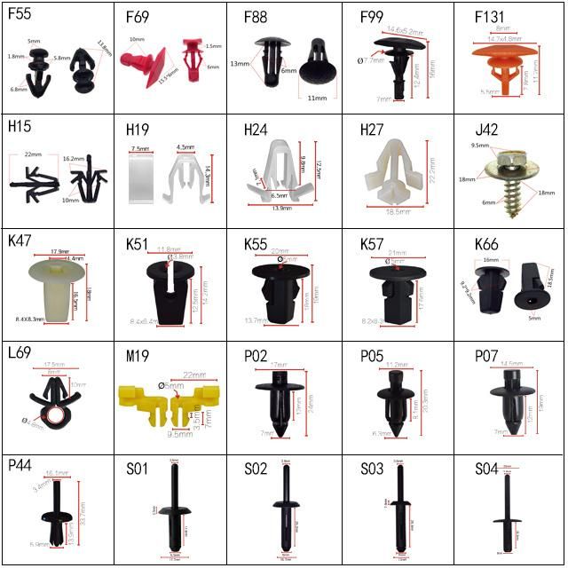Plastic Push in Rivet Fastener