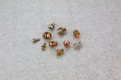 Pan Head Combination Screw Assembled with Flat and Spring Washer